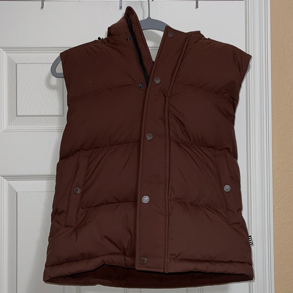 Aritzia Brown Puffer Vest
